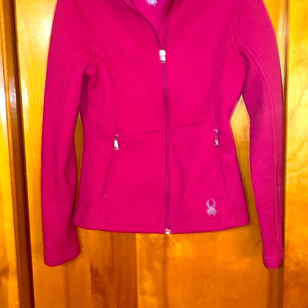 Spyder Pink Ski Jacket Performance Fabric Tailored Fit